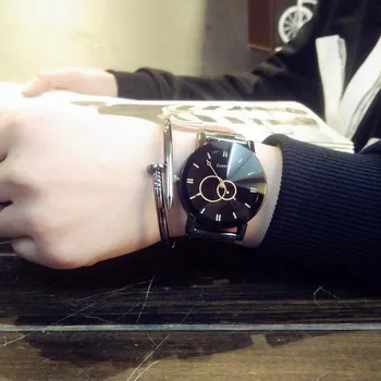 Osobnosti tvorivý dial módny dizajn ženy náramkové hodinky kruhu ukazovateľ nehrdzavejúcej ocele pozerať žene quartz hodiny dary