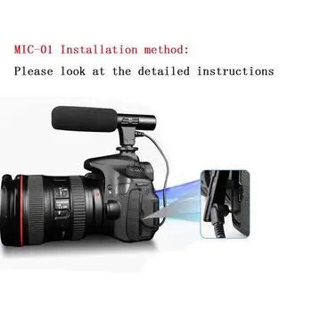 SLR Fotoaparát, Mikrofón, Fotografie, Video Kamera, Stereo Mikrofón pre Nahrávanie DV Digitálne SLR Fotoaparát, Videokamera