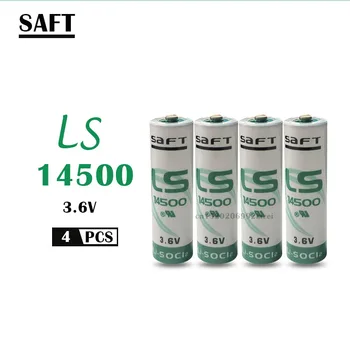 4PCS SAFT LS14500 ER14505 AA 3.6 V 2450mAh lítiová batéria pre prevádzkarne, zariadenia, náhradných generických lítiová batéria