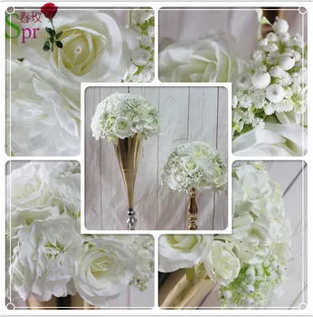 SPR vysokej kvality 10pcs/veľa umelý kvet svadobné dekorácie vrchol pozadie svadobný stôl vrchol kvet loptu