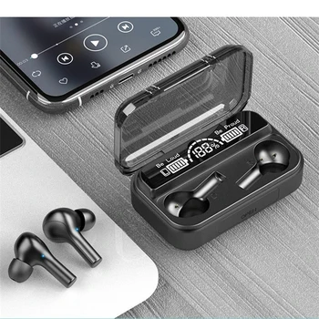 TWS 5.0 bezdrôtový Bluetooth headset LED Headset 9D hi-fi stereo športové nepremokavé earplug headset s mikrofónom
