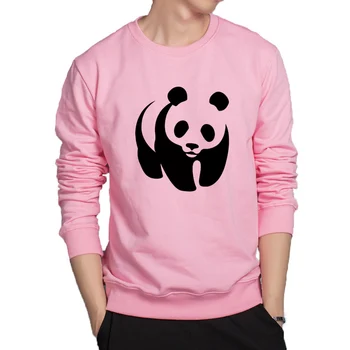 Čínsky pohode zvierat Panda hoodies krásne roztomilé anime s kapucňou, ručné tlač bežné bavlnená mikina zábavné streetwear hoodie mužov
