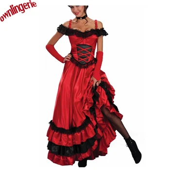 Francúzsky mimo ramenný si môžete tanečných kostýmov , predaj hot red exotické oblečenie žien tanečné kostýmy uk