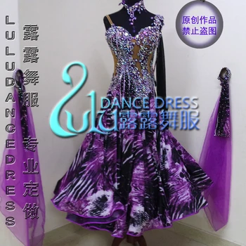 Strapec Latinské Tanečné Šaty Oblečenie Dievčatá Salsa Spoločenský Kostým Súťaž Sukne M1727