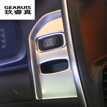 Špeciálne Auto, Interiér, otvor panel dekoratívny kryt výbava Modré z nehrdzavejúcej ocele pásy krúžok kryt nálepka pre Volvo XC60 XC70