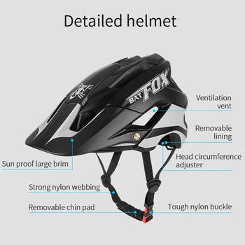 BATFOX nová Cyklistická Prilba Noc Reflexné capacete ciclismo mtb Značky Muži Ženy Bicykli Prilbu casco bicicleta mtb Bike Prilba