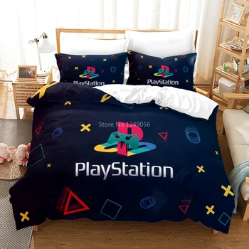 Bytový Textil PlayStation 3D Vytlačené posteľná bielizeň Nastavenie Gamepadu DualShock Perinu obliečka na Vankúš Posteľná Bielizeň Európa/Austrália/USA Veľkosť