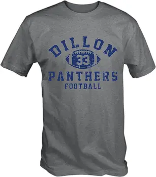 Dillon Panthers 33 Vintage T-Shirt Dedko Bežné Móda Šport Tee Tričko Homme Nadrozmerné Tričko
