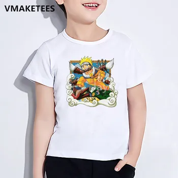 Deti Naruto T-shirt Deti Uchiha Itachi Uzumaki Sasuke Kakashi Gaara Anime Oblečenie Dievčatá a Chlapci Cartoon Vtipné tričko