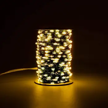 LED Reťazec Svetlá 98ft 300 Teplé Vianočný Stromček String Svetlá USB Zelený Drôt Stmievateľné Víla Svetlo Dekoračné pre Vnútorné Vonkajšie