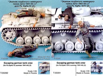 1/35 rozsahu nemecký tank zboru ÚTEKU 4 ľudí zranených miniatúry Živice Model Auta obrázok Doprava Zadarmo