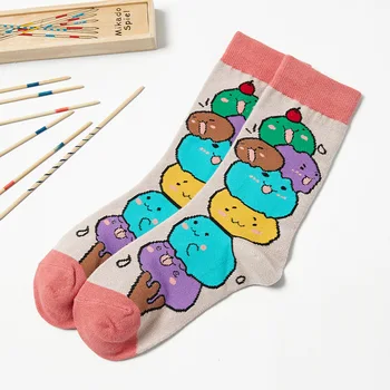 PEONFLY Nové 2020 Jeseň Roztomilý Kreslený Ponožky Ženy Kawaii Medveď Zajaca Zábavné Šťastný Posádky Ponožky Bežné Harajuku Vianočné Ponožky