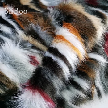Siiboo 2020 nové módne viacerých farieb napodobňujú fox kožušiny textílie 6-7 cm hromadiť pre príslušenstvo odevy sp6274