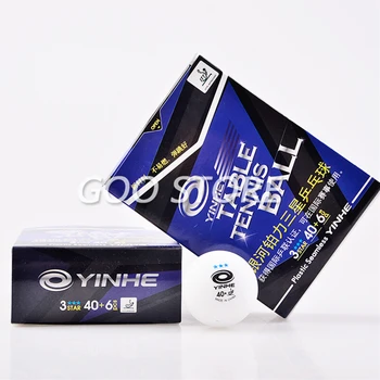YINHE Galaxy 3-Hviezdičkový Bezšvíkové Stolný Tenis Gule Plastové 40+ Schválené ITTF Biela Poly Ping Pong Gule