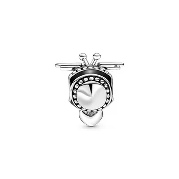 Kúzlo Fit Pandora Originálny Náramok 925 Sterling Silver Kúzlo Pôvodného Šumivé Bee Moje Kúzlo Šperky