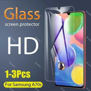 1-3 Ks Plné Tvrdeného Skla Pre Samsung Galaxy A70s Screen Protector tvrdeného skla pre Samsung Galaxy A70s Ochranný Film