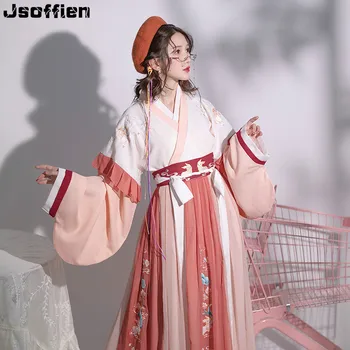 Čínske Tradičné Plus Veľkosť Hanfu Kostým Ženy Ľudové Tanečné Oblečenie Orientálna Han Dyansty Cosplay Šaty Víla Fáze Dancewear