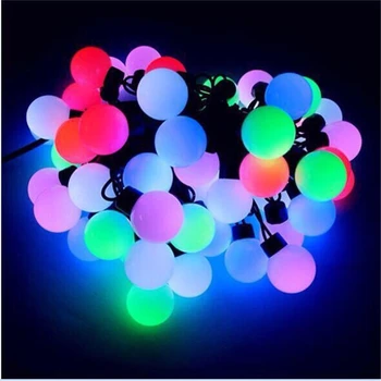 Multicolor 220V 5M 50 LED RGB Korelácia Loptu dovolenku String Svetlo pre Domáce Dekorácie/Svadba/Narodeniny/Dovolenka/Téma Strana