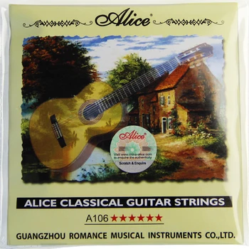 5 stanovuje Alice Klasická Gitara, Struny A106 Série Professional Gitarové Struny na Gitaru Príslušenstvo časť