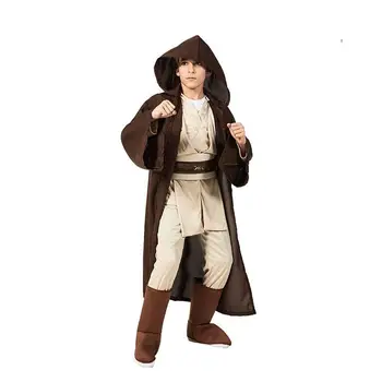 Vysoko kvalitný Bojovník Jedi Celý Set Cosplay Kostým Obi Wan Kenobi Kostým Tunika Pre Deti Deti
