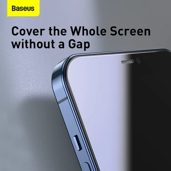 Baseus 2 KS Chránič Obrazovky Pre iPhone 12 Pro Max 0,3 mm Tvrdené Sklo Pre iPhone 12Pro Max 12 mini Tenký Kryt Ochranné Sklo