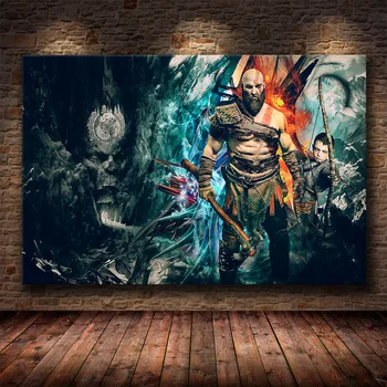 Najlepšie Hry God of War HD Obrázok Hry Plagáty a Vytlačené Plátno Maľovanie Umeleckých obrazov na Stenu Domova pre Obývacej Miestnosti Dekorácie