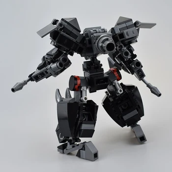 Bábkové Bojové Komando Robot Fighter Mech Stavebné Bloky Galaxy Vojenské Vojak MOC 3D Model Údaje DIY Mini Tehly Chlapcov, Hračky