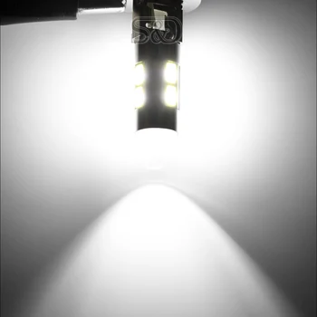 10 ks H3 10 SMD LED Žiarovky Pre Auto Hmlové Svetlá pri Jazde Lampy Auto led žiarovky Auto Zdroj Svetla parkovanie 12V Žltá Biela