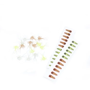 PERSUADER 20pcs/pack realistické Mayfly Víla gumené telo fly rybárske materiál 3optional farby umelé hmyzu pstruh lietať mouche