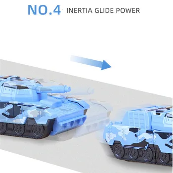 2 V 1 Deformácie Robot Tank Model Auta Inerciálnych Jeden Krok Vplyv Transformácie Hračka Pre Chlapcov Údaje Vojenské Vozidlá Nádrž Hračka