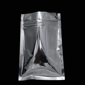 16x23cm Tepla Uzatvárateľnom Mylar Tašky Väčšie Ziplock Package Tašky pre potravinársky odkladacie Puzdro Kovové Aluminu Fólie obaly Tašky 500Pcs