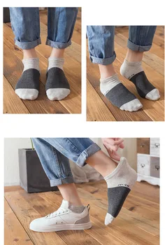 5 Párov/ Veľa Letné Ponožky Priedušná Muži Ženy Low-Cut Bavlnené Športové Ponožky Non-Slip Unisex Bežné Krátke Ponožky