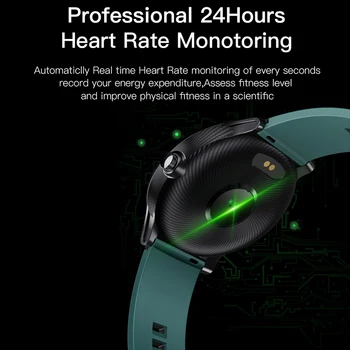 ESEED SN80 smart hodinky mužov, vodotesný IP68 60days dlhý pohotovostný 1.3 palcový full dotykový displej Allloy prípade Srdcovej frekvencie smartwatch