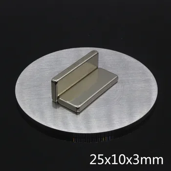 Doprava zadarmo 5 ks 25x10x3 mm Silné Neodýmu, Magnety 25*10*3 mm N35 Blok NdFeB Vzácnych Zemín Plavidlá DIY Silný Magnet magnetické