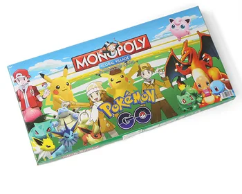Pokemon Akcie Obrázok Hry Monopoly Pokemon Anime Rodiny Herné Vzdelávania Hračky, Kartové Hry Deti Darček