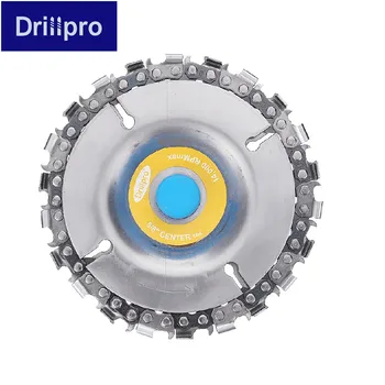 Drillpro Drevorezbárstvo Disk Drevospracujúceho Reťazca Brúska Pílových Reťazí Disk Reťazca Doska Nástroj, 22 Zubov