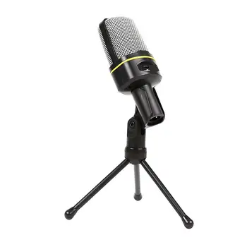 3,5 mm Jack Audio Kondenzátora Mikrofón Mic Štúdiové Nahrávanie Zvuku Káblové Microfone Mikrofón so Stojanom pre Rádio Braodcasting Spev