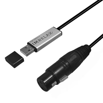 IMRELAX USB DMX Rozhranie adaptérového Kábla 110 cm Dĺžka Etapy Svetlo PC DMX512 Regulátor DMX Stmievač USB Signálu Konverzie
