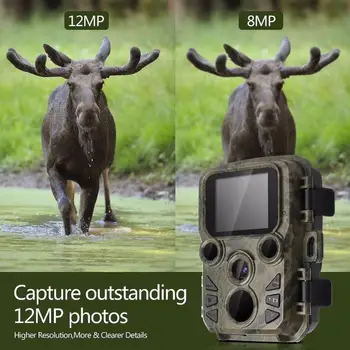 Mini300 Lov Kamerou na Nočné Videnie 12mpx 1080p Voľne žijúcich živočíchov Fotoaparát Scout Guard Infračervený IR LED Rozsah Až 65ft Foto-Pasce