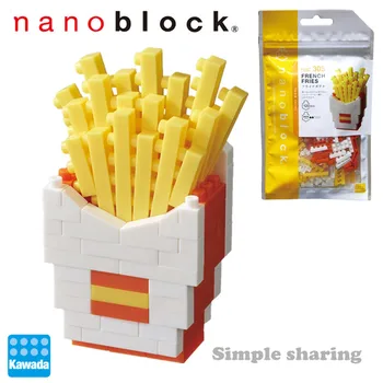 Kawada Nanoblock Mini Hranolky Stavebné Bloky Hračka Nové NBC-305 120 Ks Zábavné Kreatívne Vzdelávacie Skvelý Darček Pre Deti