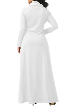 Jeseň zima ženy dlhé šaty Moslimských Šport Eid Abaya Kaftan Islamské Oblečenie Hoddies Abayas Vestidos s Vreckami Župan Femme