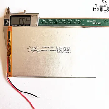 Liter energie batérie Dobré Qulity 3,7 V lítium-polymérová 6000mah univerzálna batéria počítača tablet PC 3.1*76*180