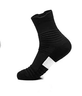 2018Outdoor Pánske Športové Ponožky Priedušná Pot Bavlna Non-slip Tlmenie Beží Cyklistické Ponožky Jeseň Profesionálny Basketbal Ponožky