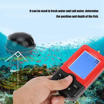 Inovovaný Fishfinder 50m Bezdrôtový Ryby Vyhľadávanie Rýb, Alarm Prenosné Sonar Senzor Rybárske Lure Echo Zdravšie Nájsť Ryby
