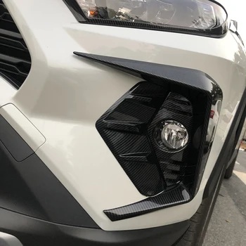 2 ks Predné Foglight Obočia, očných Viečok Kryt Výbava Hmlové Svetlo Lampy Chránič Pre Toyota RAV4 RAV 4 2019 2020