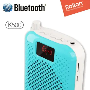 K500 Prenosný Mikrofón, Karta Bluetooth Reproduktor Nahrávanie Funkcia Zosilňovač Učiteľ Sprievodca Visí Vysoký Výkon Reproduktorov Megaphone