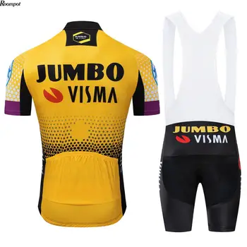 2020 Tím JUMBO VISMA Cyklistické Oblečenie 20D Gél Pad Šortky Bicykli Jersey Mens Rýchle Suché Požičovňa Nosenie v Lete Pro Cyklistické Dresy