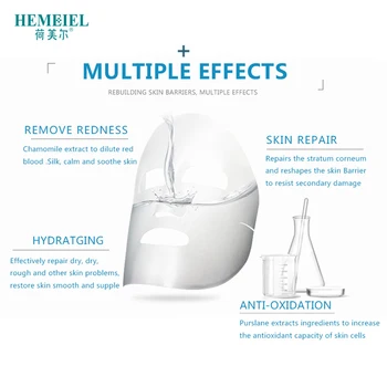 HEMEIEL Citlivé Repair Maska Proti Akné Oil Control Hydratačná Maska na Tvár Zubov Proti Začervenaniu Anti Liečba Alergie Maska