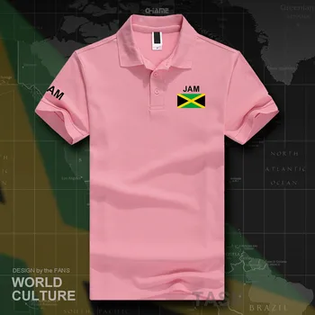 Jamajka polo shirts mužov krátky rukáv biele značky vytlačené pre krajiny 2017 bavlna národ tímu vlajkou nové módne JAM Jamajský