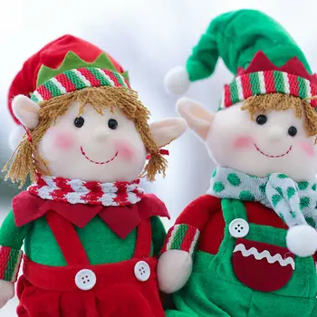 Módne Vianoce Prívesok Plyšové Elf Elfovia Bábiky Hračku, Ozdoby Na Vianočné Stromčeky Nový Rok Darčeky Xmas Dekor